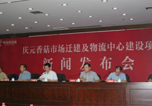 浙江：庆元香菇市场项目举行新闻发布会
