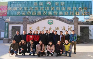 河南：靈寶昌盛食用菌公司迎來山西省農科院食用菌培訓班學員觀摩團
