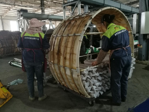 貴州：安順開發區香菇基地菌棒裝車忙