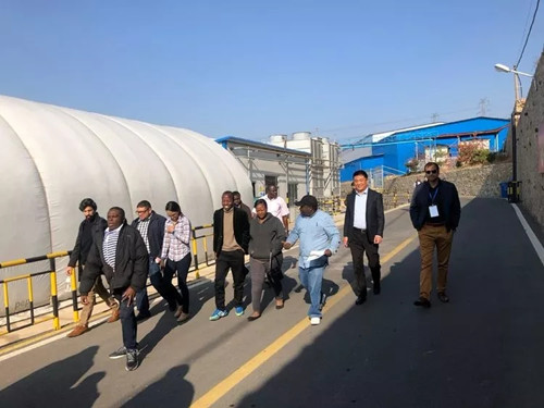 “一帶一路”國家考察團一行赴山東七河生物科技股份有限公司調研