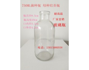 供应蘑菇菌种玻璃瓶，原种瓶