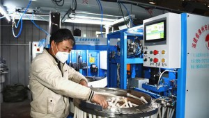 浙江省武義縣自主研發(fā)的秀珍菇全自動(dòng)料棒加工生產(chǎn)線投入使用