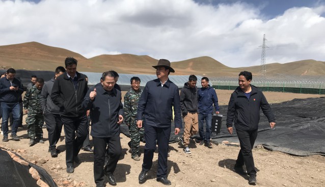 甘肃省甘南藏族自治州合作市委副书记、市长李新平视察合作市慧洋高原羊肚菌种植基地并给与高度肯定