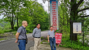 湖南省鳳凰縣科協相關負責人前往阿拉營鎮科普示范基地調研食用菌長勢情況