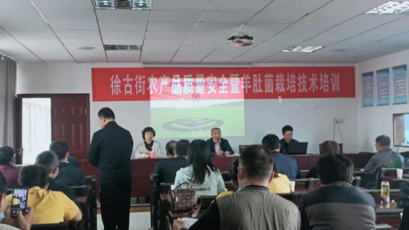 湖北省武漢市新洲區徐古街成功舉辦農產品質量安全暨羊肚菌栽培技術培訓