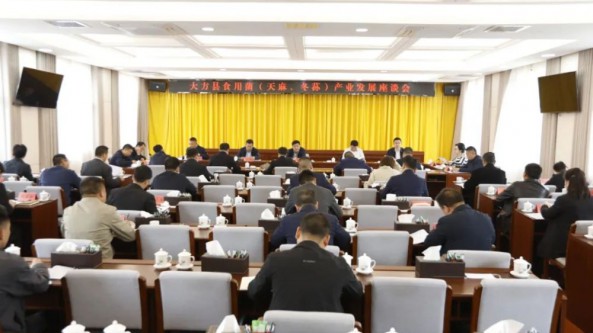 贵州省大方县食用菌（天麻、冬荪）产业发展座谈会顺利召开