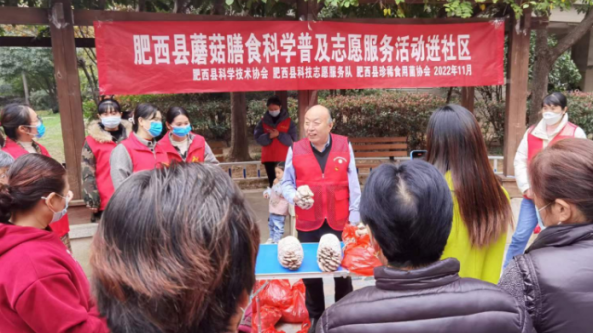 安徽：“蘑菇大王”丁伦保赴肥西县开展食用菌膳食科普活动