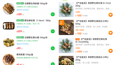 野生菌集中上市，上海銷量大漲20%