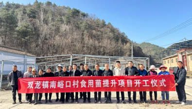 陕西黄陵县：双龙镇南峪口村食用菌提升项目开工啦