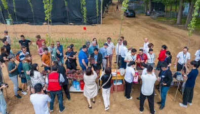 河南鲁山：灵芝种植基地迎来50多位外国友人参观考察