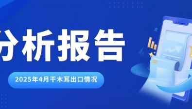 2025年4月干木耳出口情况分析报告