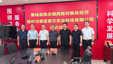 陕西蒲城县：西陈村携手企业签约食用菌项目合作协议
